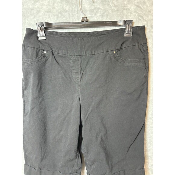 Westbound Woman’s Shorts Size 16 Black Cuffed At Legs 10.5 Rise Stretch - Picture 2 of 6